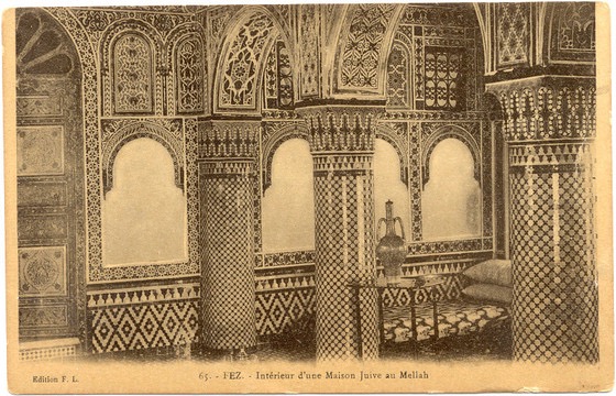 Intérieur de maison juive à Fès 1915d.jpg